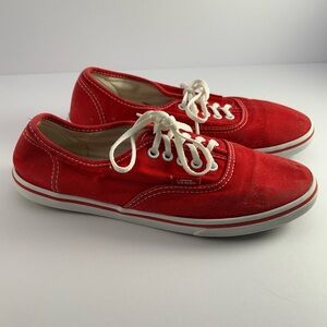 Red low top Vans!